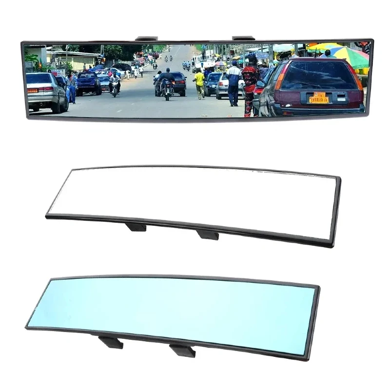 Espelho Retrovisor Convexo de Ângulo Largo para Carro, Anti-reflexo, Visão Panorâmica Ampla, Monitor Auxiliar para Segurança do Veículo
