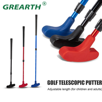 Golf Putter Clubs Right &Left Handed Two-Way Mini Rubber Golf Clubs Telescoping Adjustable Kids Adults Golf Putter Training