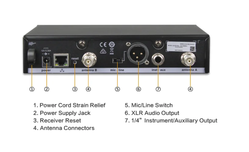 OEM Professional QLXD4 Handheld BT58 S58 Lapel Headset Wireless Microphone