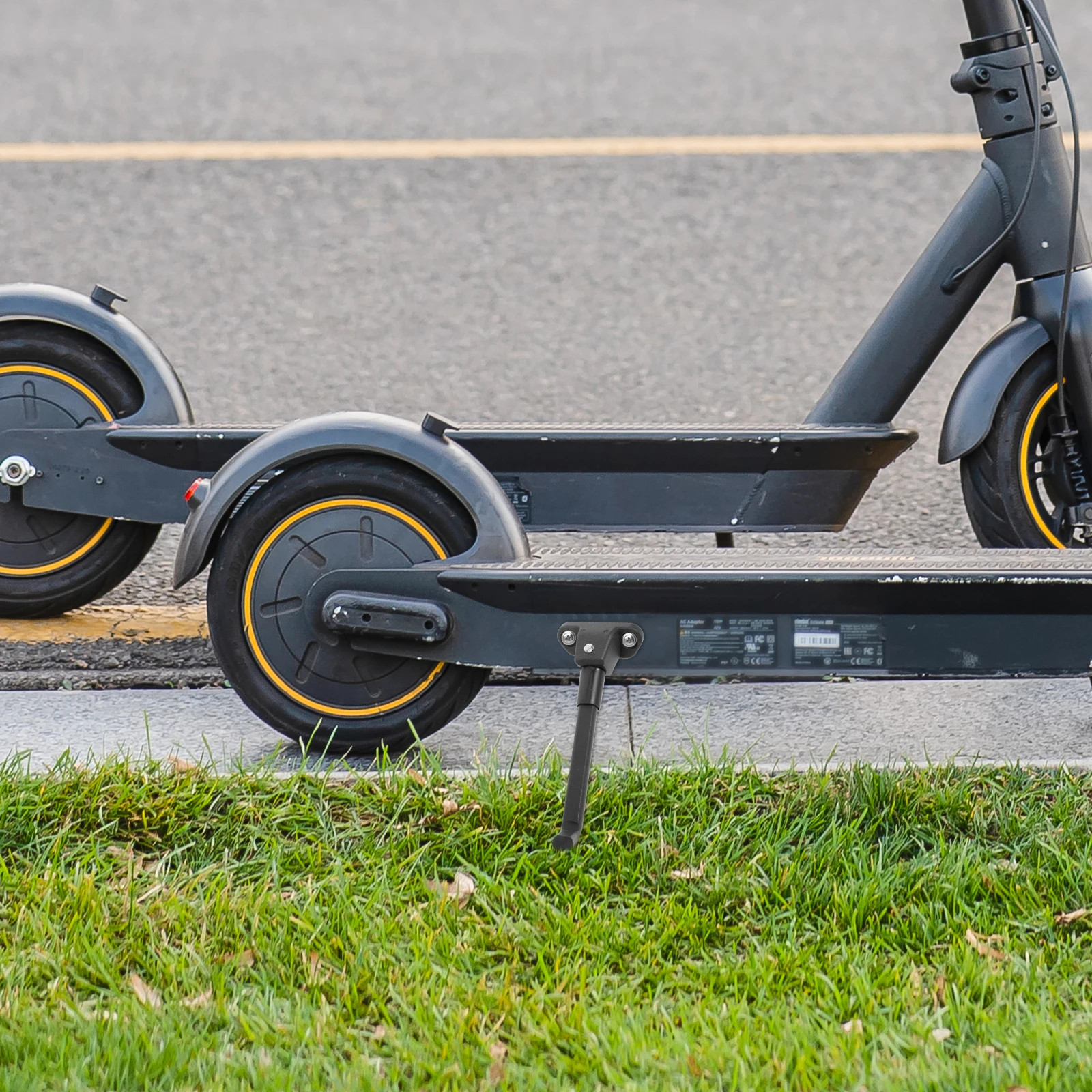 

Подставка для электрического скутера, черная резиновая подставка для ног из алюминиевого сплава, парковочная подставка, аксессуары для скейтборда, максимальная боковая конструкция