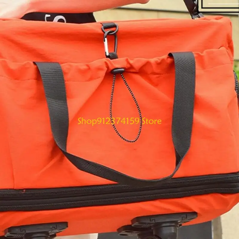 G5AE Travel Bag for Women Men Fitness Bag Overnight Bag Expandable Training Bag Weekender Bag with Dry and Wet Separation