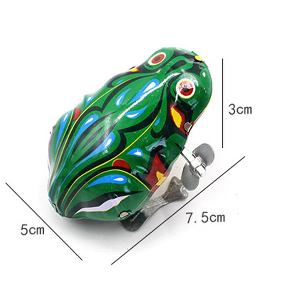 3 Set Fun Kids Classic Tin Wind Up Clockwork Jumping Iron Frog Toy Birthday Gifts Pinata Stuffing Christmas Fiesta Goodies Game