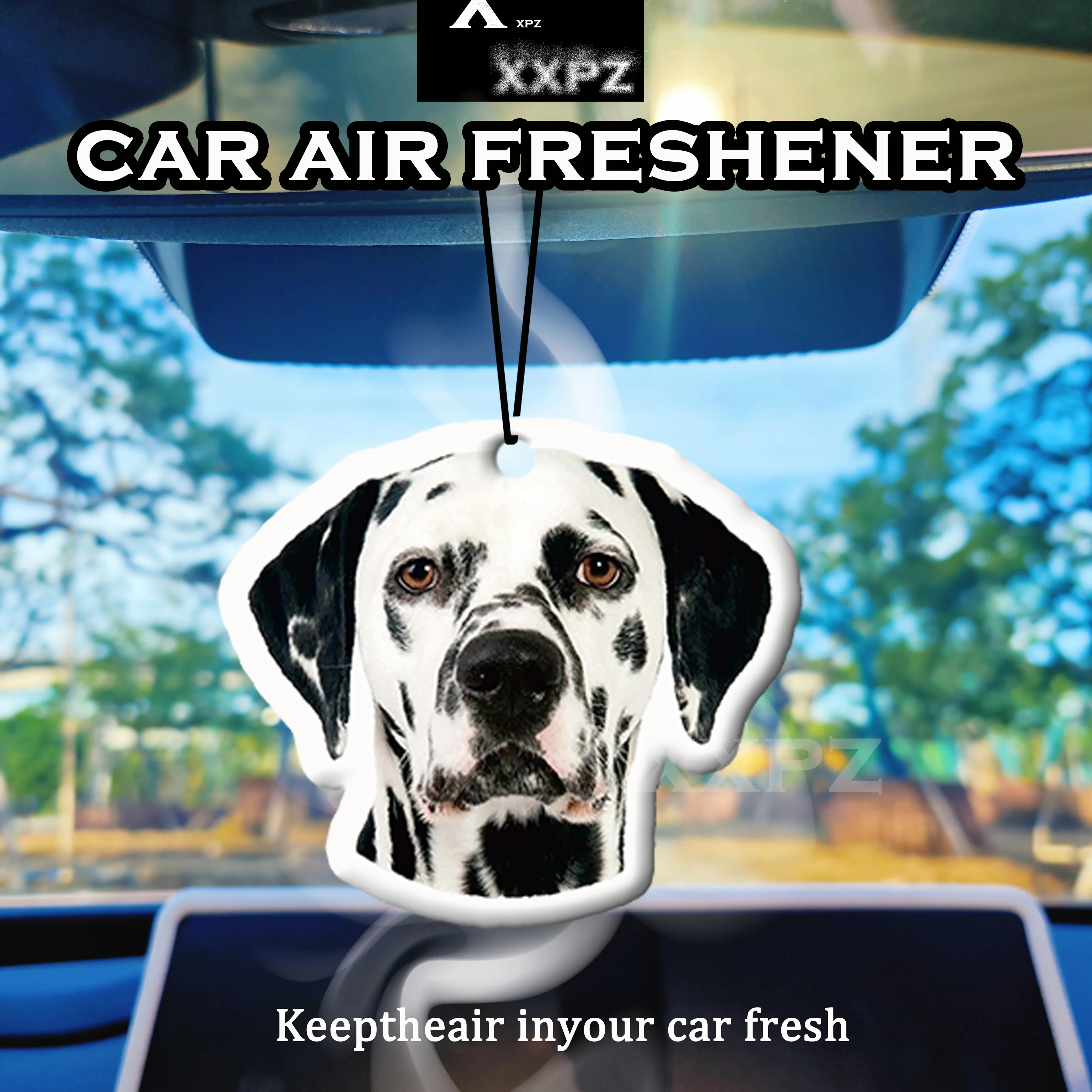 

1/3pcs Dalmatian Dog Car Air Freshener Auto Parts Car Hanging Funny Dog Shape Aromatherapy Scent Gift for Friends Naw car