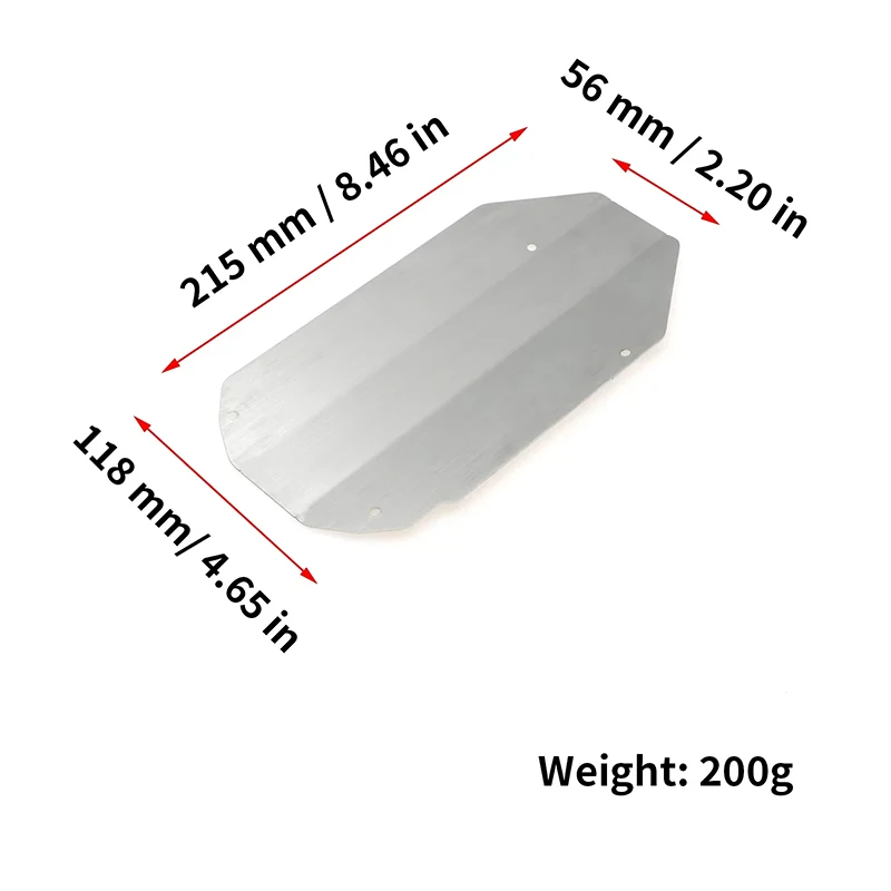 Stainless Steel Chassis Armor Gearbox Protector Skid Plate for Tamiya TT02 TT-02 1/10 RC Car Upgrades Parts Accessories