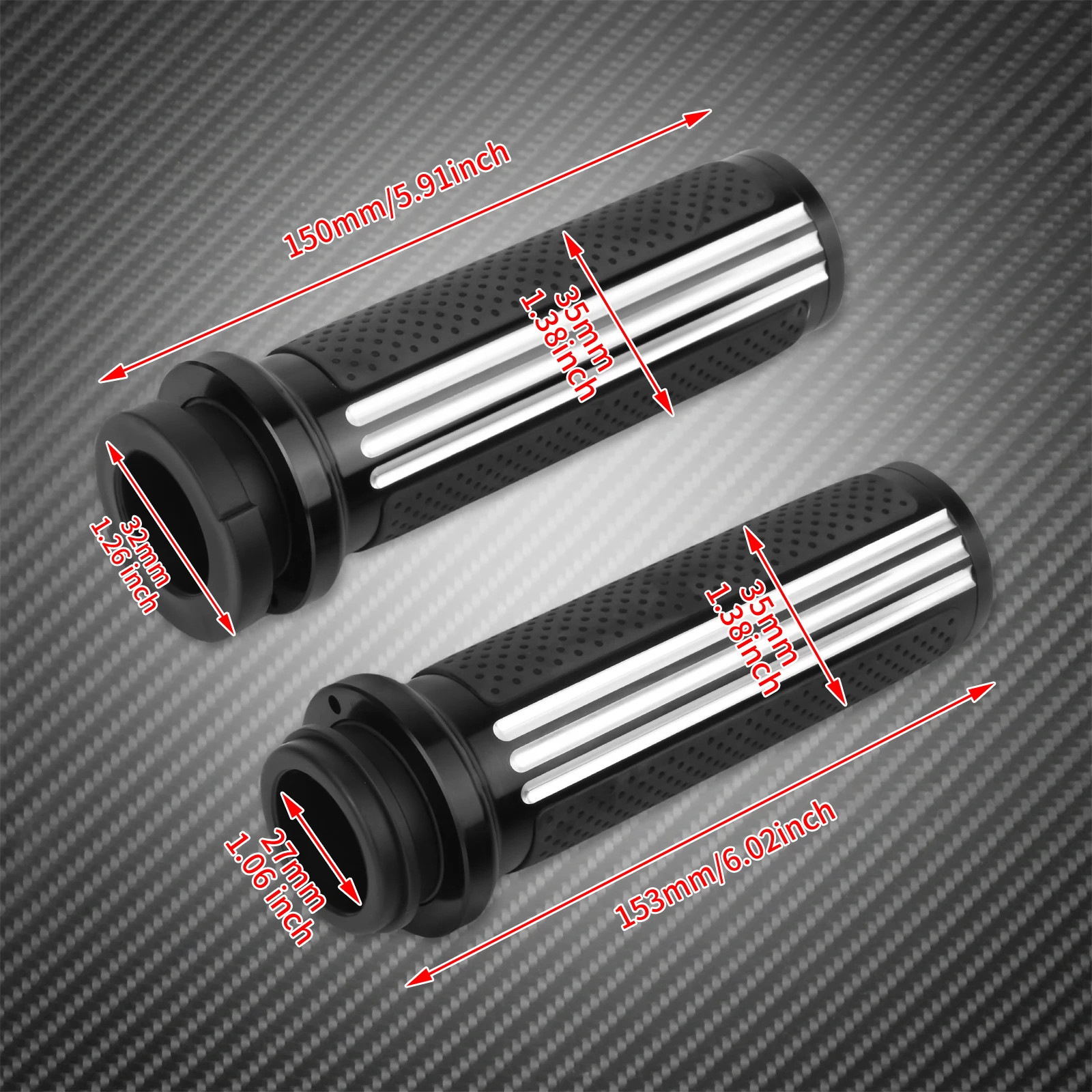 Motorcycle 1'' 25mm Electronic Throttle Handle Bar Hand Grips Handle Grip CNC For Harley Touring Electra Glide Softail Fat Boy