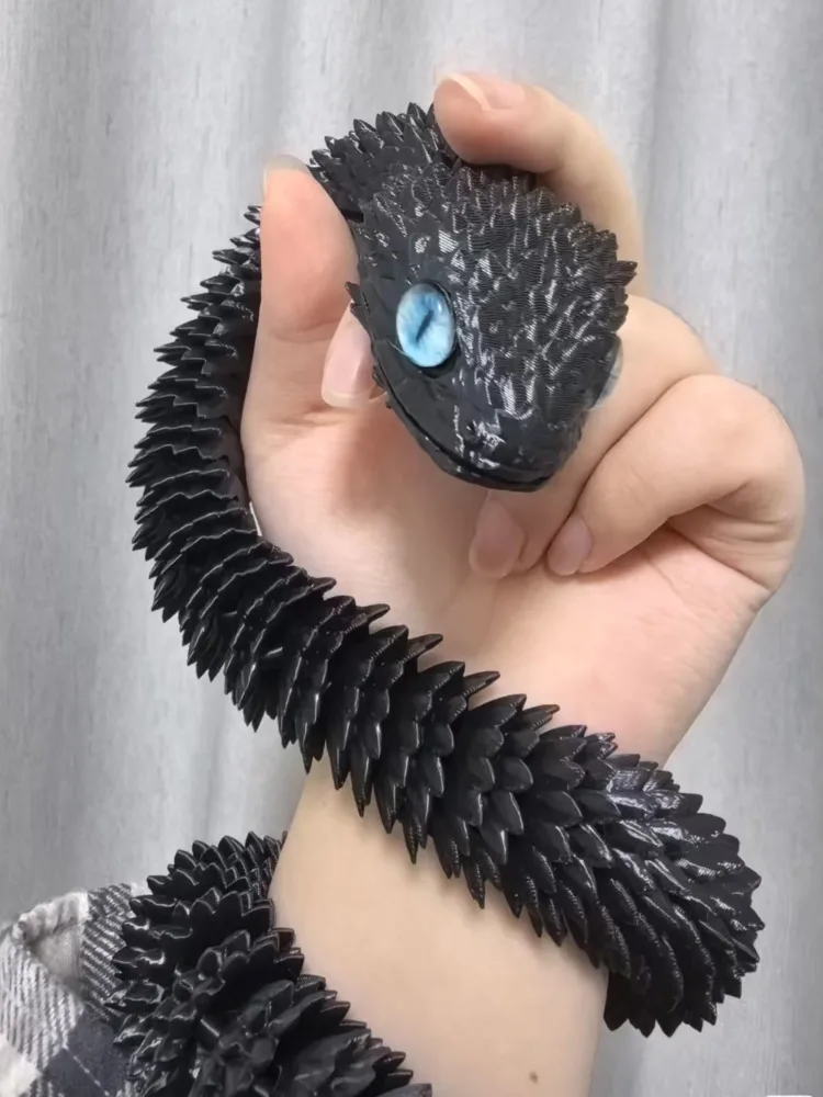 

Toy Venomous Snake Joint Activity Rural Trendy Handmade Children's Gift Car Decoration 3D Printing Gift Model