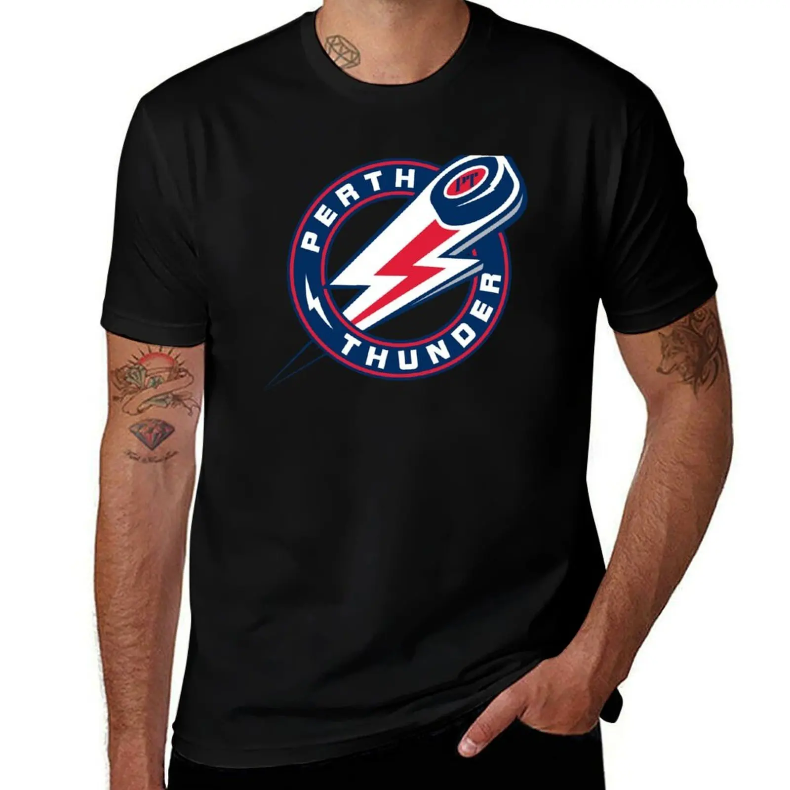 Perth Thunder T-Shirt Plus Size Outdoor Casual Top T-Shirt
