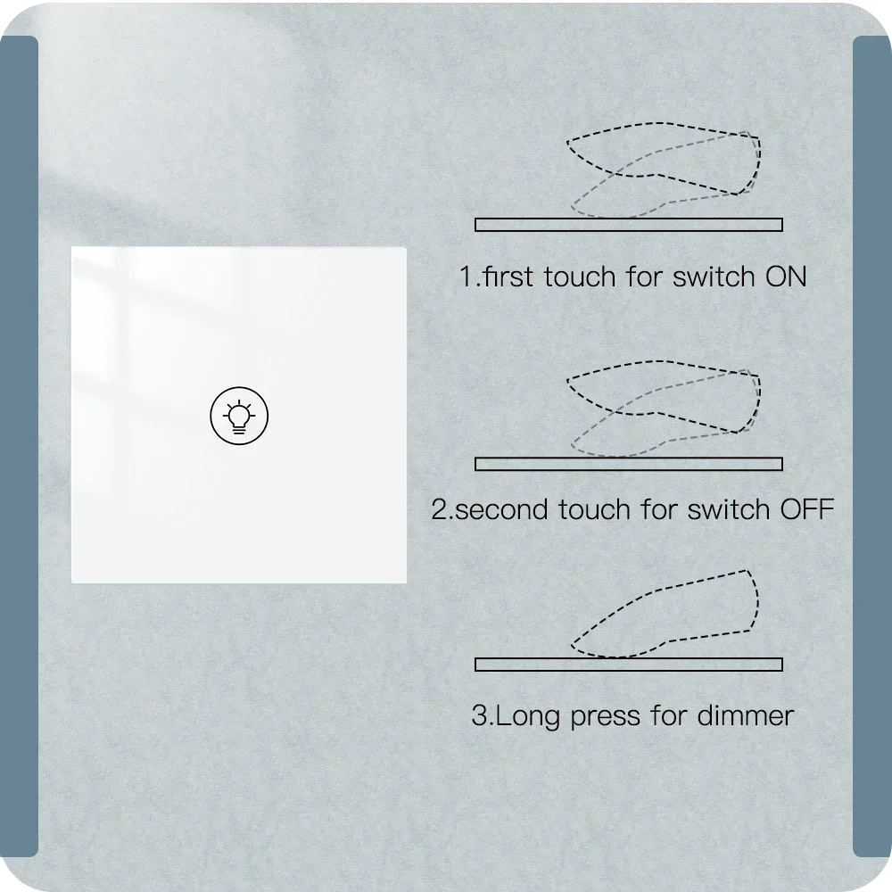 MOES ZigBee/WIFI Light Dimmer Switch Smart Multi-gang Brightness adjustment Controller Tuya APP Alexa Google Home Voice Control