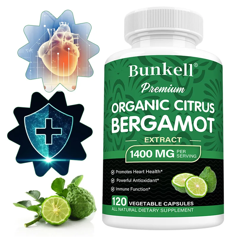 Organic Citrus Bergamot 25:1 Bergamot Extract 1400 Mg - Heart Health for Men and Women, Endocrine Regulation