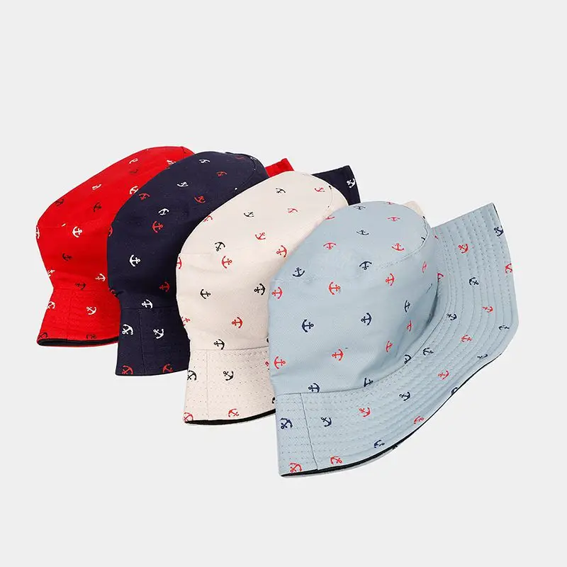 2023 Four Seasons Cotton Cartoon Print Bucket Hat Fisherman Hat Outdoor Travel Sun Cap For Men And Women 167