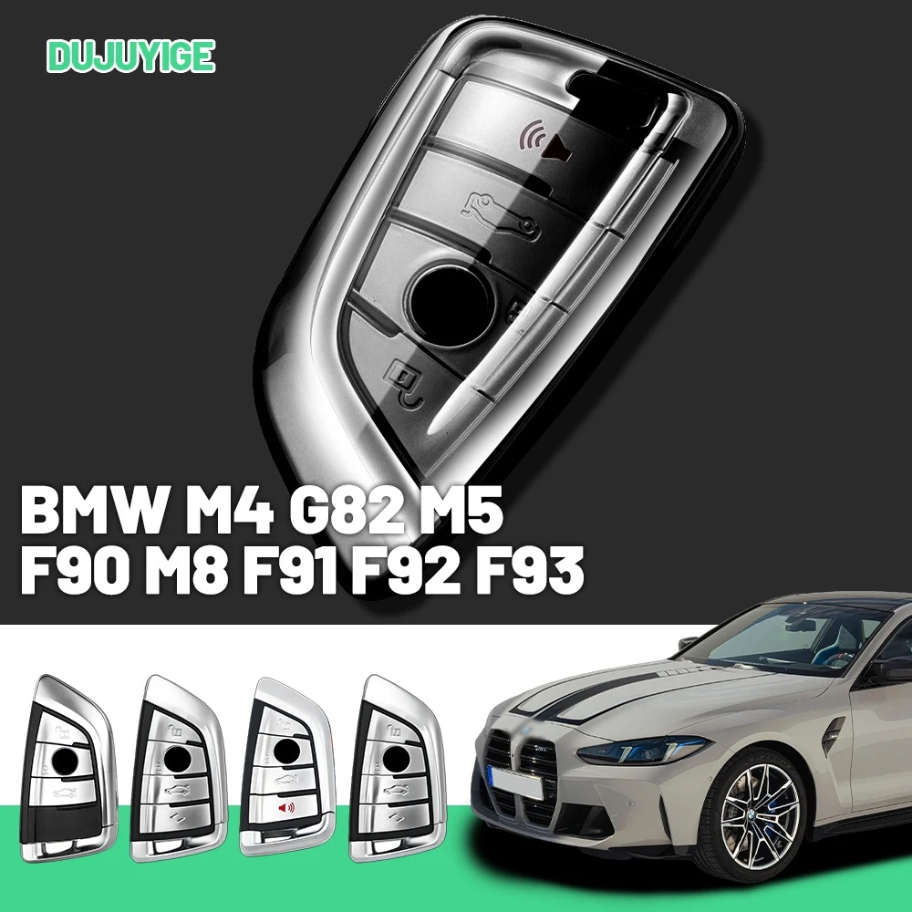 

Clear TPU Car Key Case For BMW M4 G82 M5 F90 M8 F91 F92 F93 X5M F85 X5M F95 Key Fob Cover Protector Shell Auto Accessories