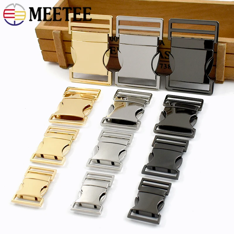 

2/5Pcs 20/25/32/38mm Metal Release Buckle Backpack Strap Side Clip Clasp Dog Collar Adjust Buckles Hook DIY Hardware Accessories