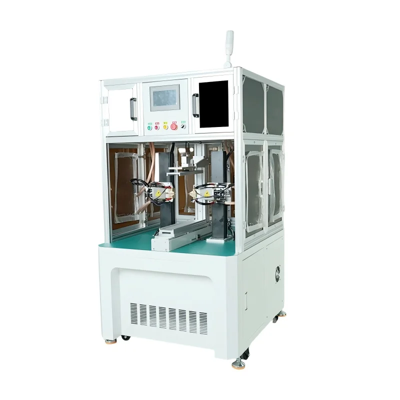 MIAJI Double Sided Spot Welding Machine Enclosed Safety Cabinet Lithium Cell Nickel Strip Resistance Welding Equipment
