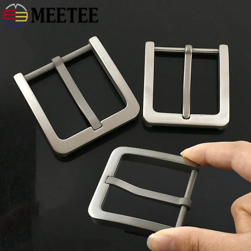 

1Pc 35/40mm Pure Titanium Alloy Pin Buckles Man Belt Buckle Jeans Waistband Head for 34/39mm Belts DIY Leather Craft Accessories