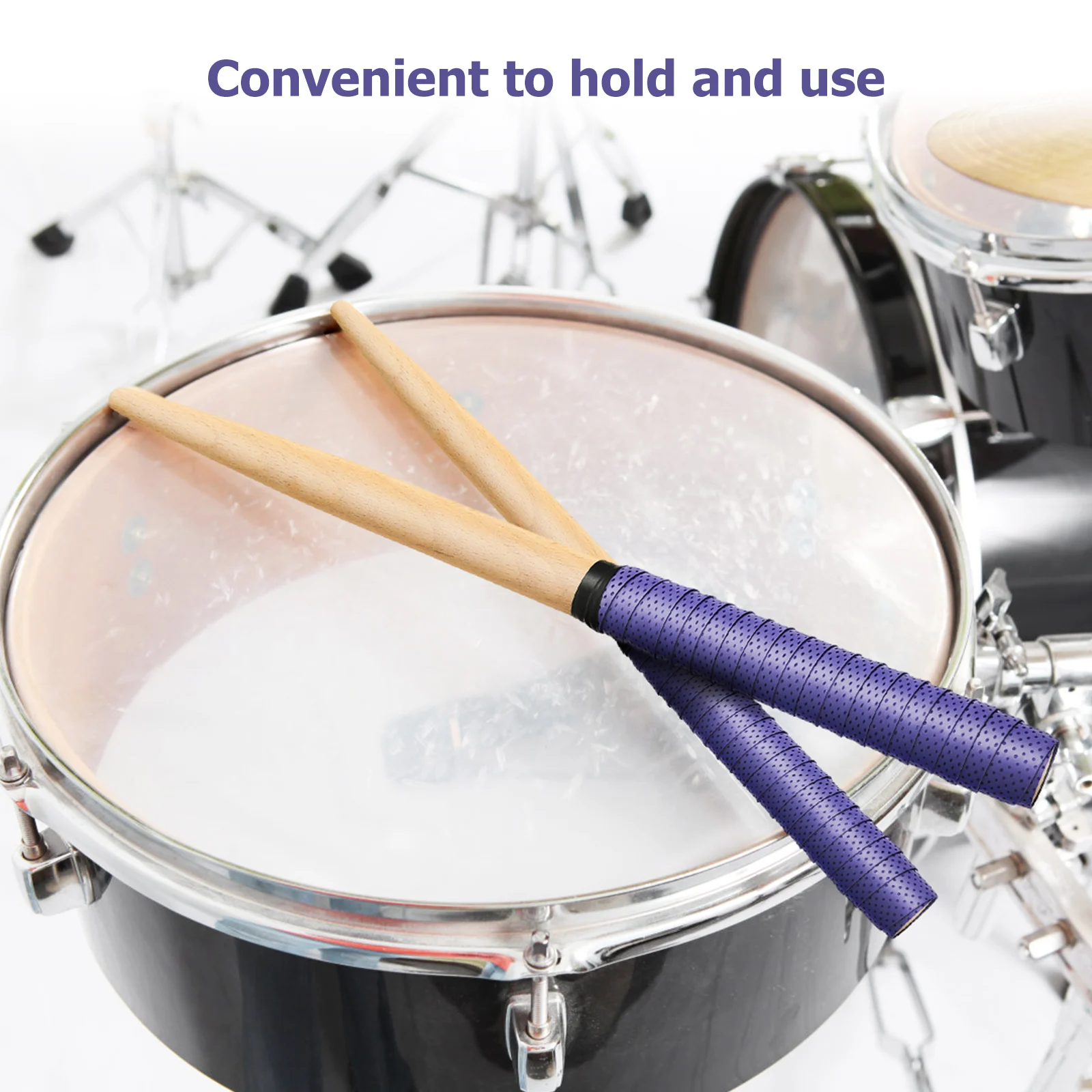 

Beech Wood Drum Sticks Lightweight Portable for Kids Students Beginners Easy Hold Wooden Accessories Percussion Instruments