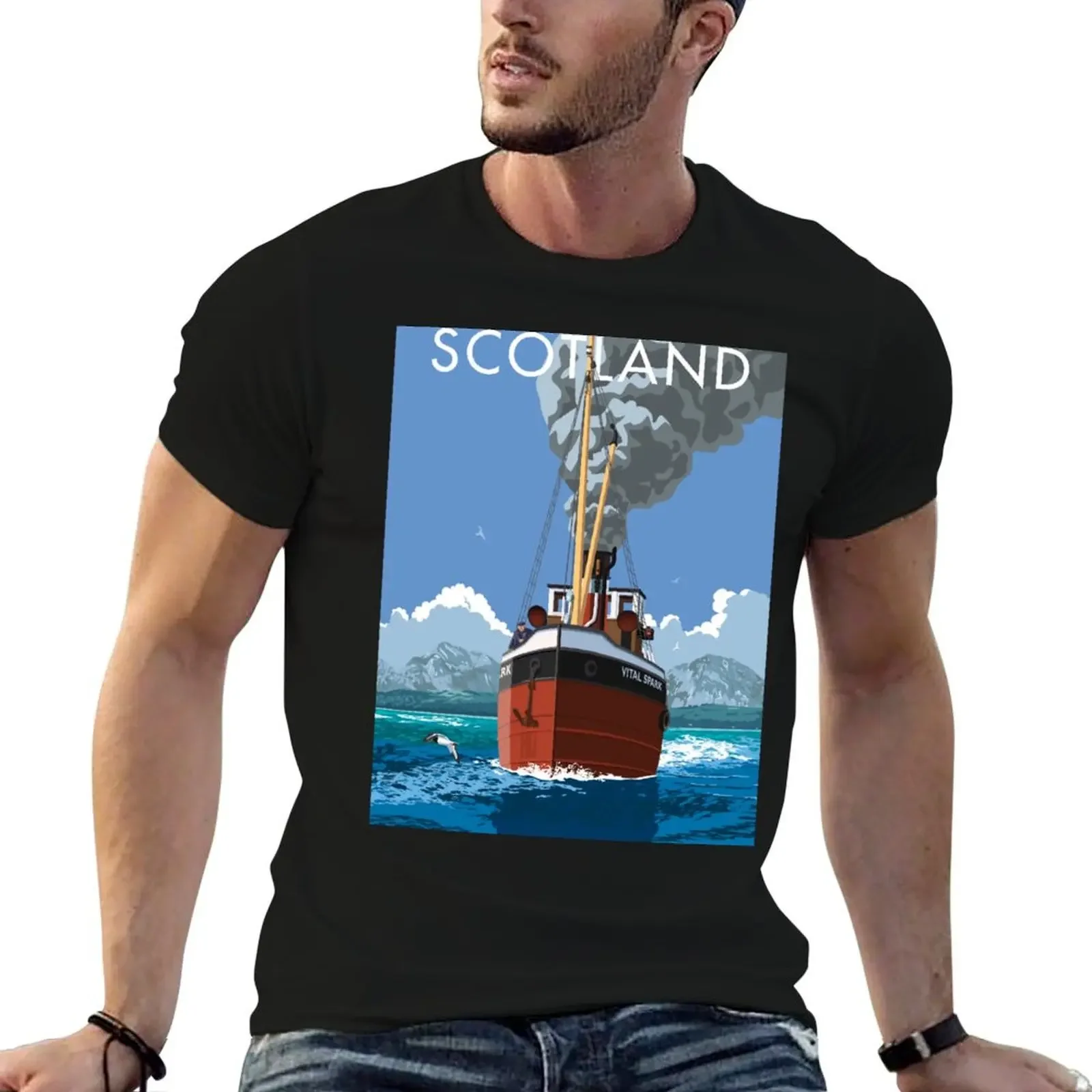 Scotland, Para Handy plies the Sound of Jura T-Shirt shirts graphic sweat anime anime shirts men