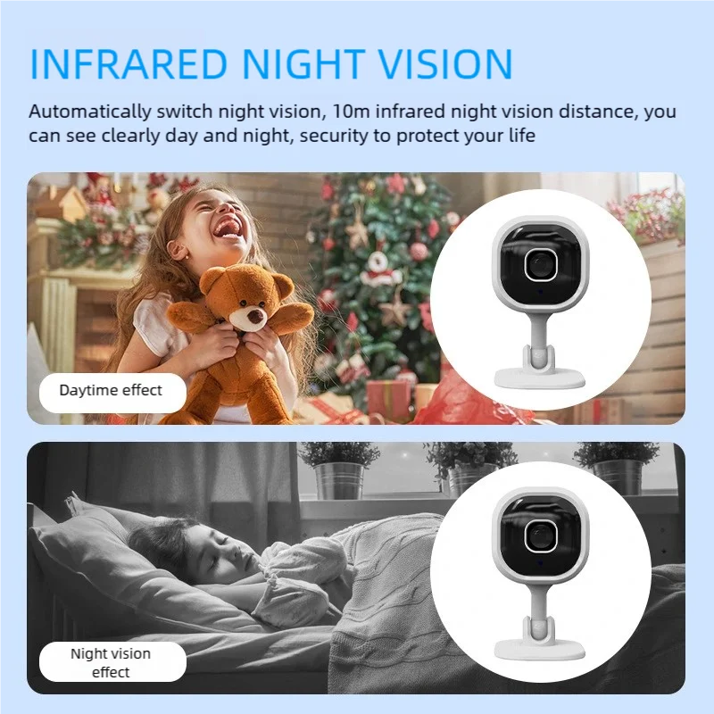 آلة بطاقة WIFI اللاسلكية كاميرا A3 رؤية ليلية عالية الوضوح كاميرا اتصال داخلي ثنائية الاتجاه مراقبة أمن المنزل الذكي