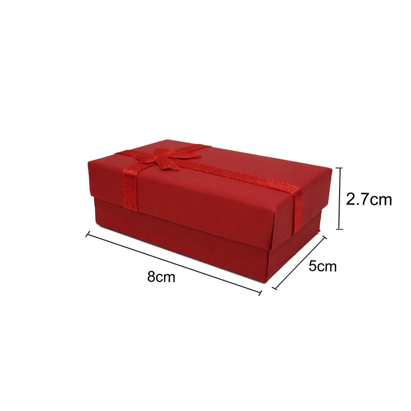 12 Stück/Set Ring- und Halsketten-Set in verschiedenen Farben, Schmuckbox, Halsketten-Etui, Ohrringhalter, 5*8 cm, Geschenkverpackung – Detail 7