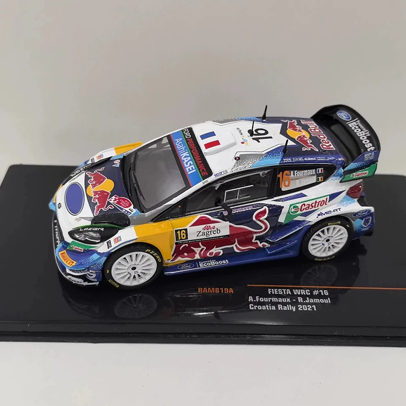 

IXO 1:43 Scale Fiesta WRC #16 2021 Alloy Simulation Car Model Static Collection Decorated Holiday Gifts Toys Souvenir Gift