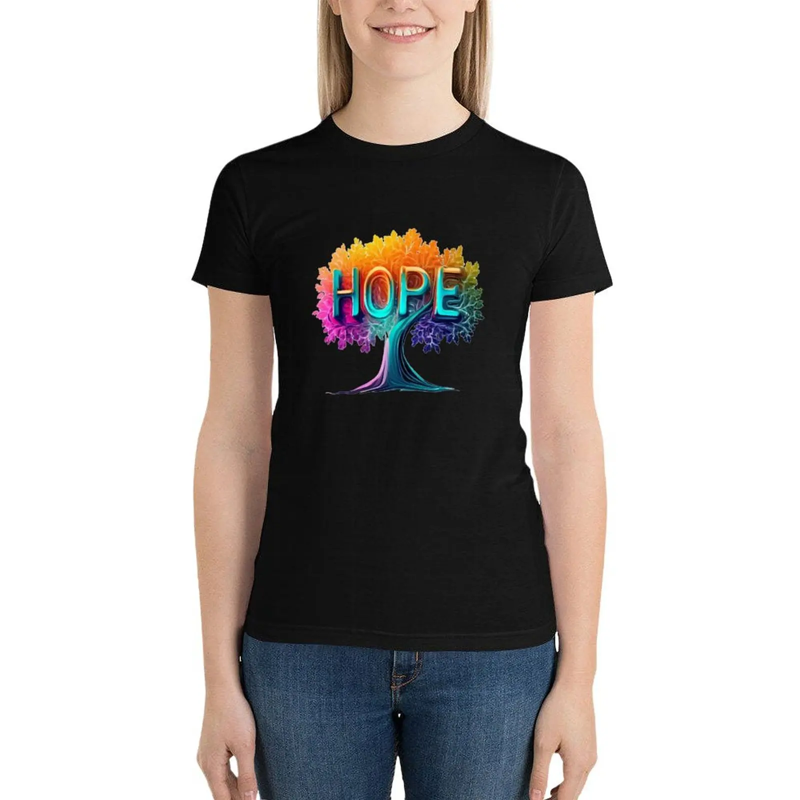 hope hoping meaning raising hope T-Shirt tees aesthetic clothes blanks designer clothes Women luxury