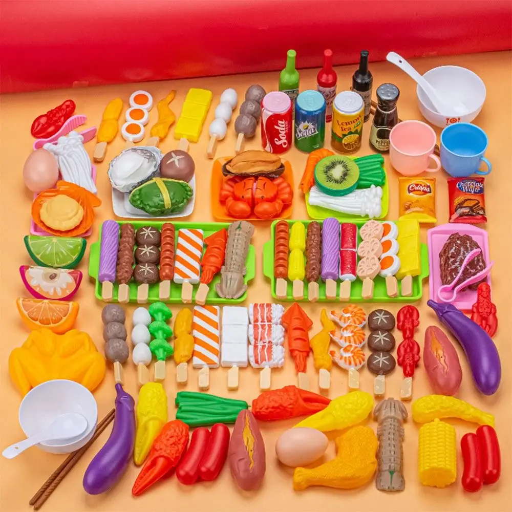 Multi-set Mini Kitchen Pretend Play Toys Cosplay Educational Cooking Toy Parents-Child Interactive Early Education