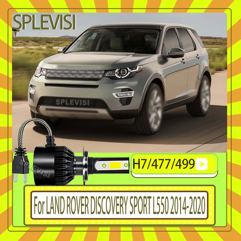 

477/499 Wider Illumination Waterproof LED Bulb high low For LAND ROVER DISCOVERY SPORT L550 2014 2015 2016 2017 2018 2019 2020