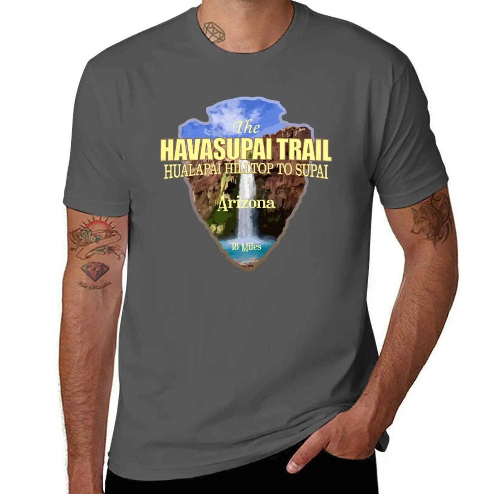 

Havasupai (arrowhead) Trail T-Shirt Basic Short Sleeve Cotton Blend T-Shirt