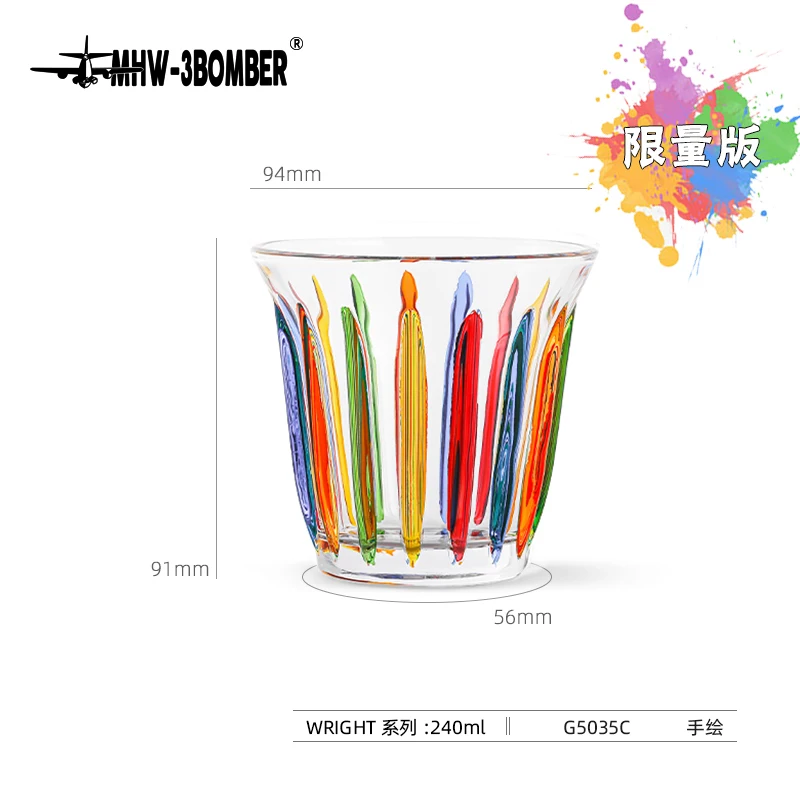 MHW-3BOMBER Koffiekopjes Drinkglazen Espressokopjes Waterglazen Bier Sap Cocktail Whisky Glazen Beker Cafe Bar Accessoires