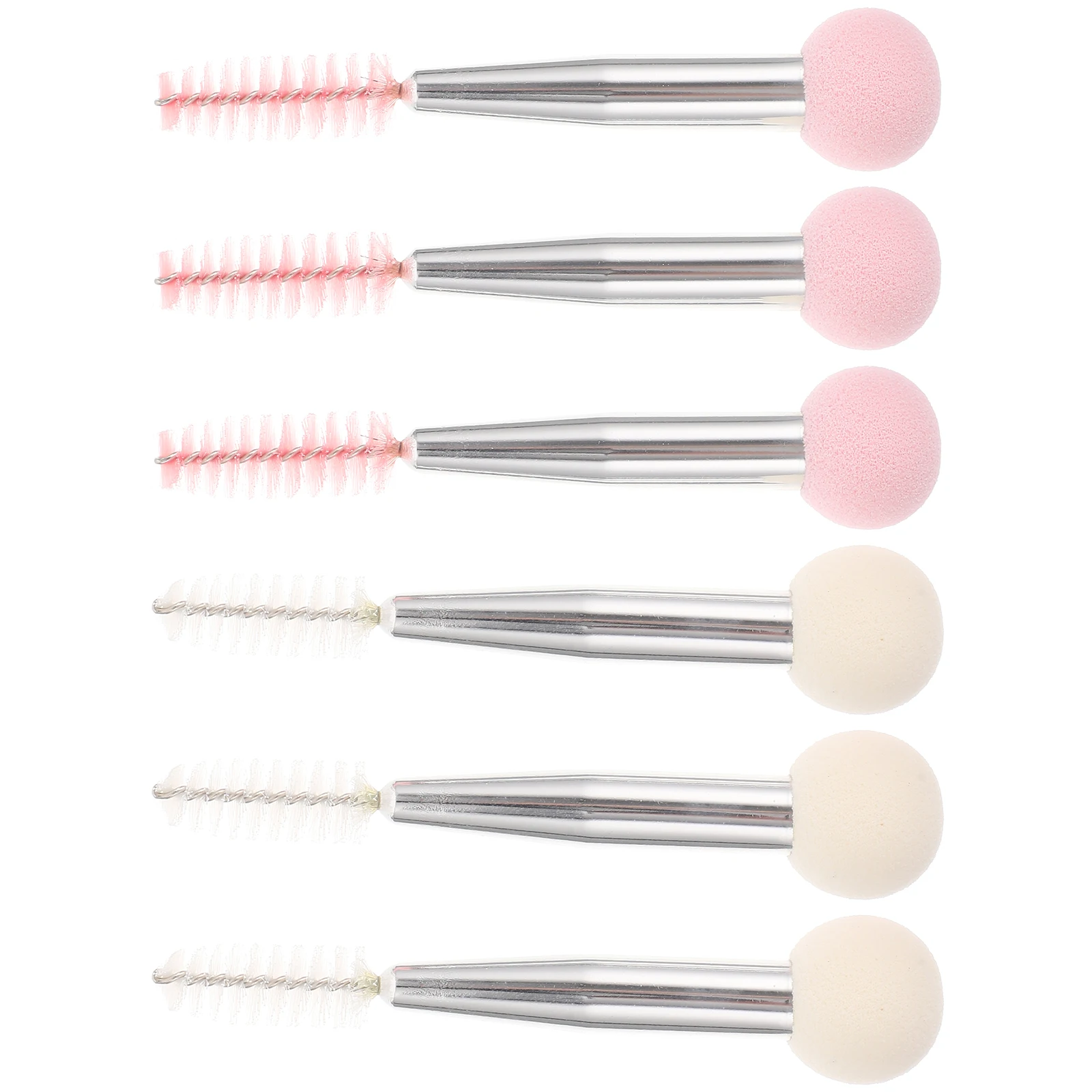 

6Pcs Dual Ended Makeup Brushes Premium Quality Multi Functional Tools for Eyebrow Eyelash Concealer Application Sponge