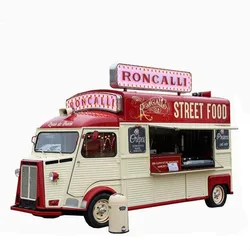Electric Fast Food Truck Mobile Kitchen Trailer Trend Design Juice Hot Dog Ice Cream Outdoor Vending Cart Machine