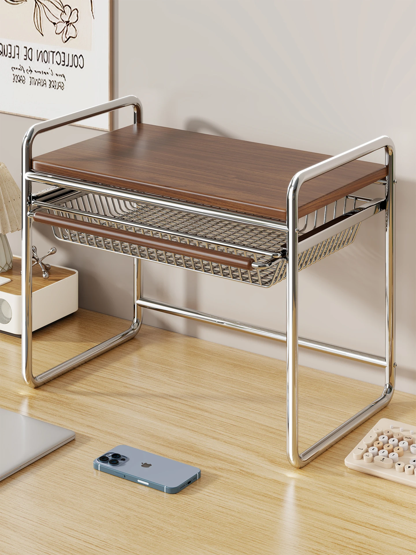 

Настольный органайзер для офиса, многоуровневый подстольный шкаф для принтера, подставка для рабочего стола, хранение документов