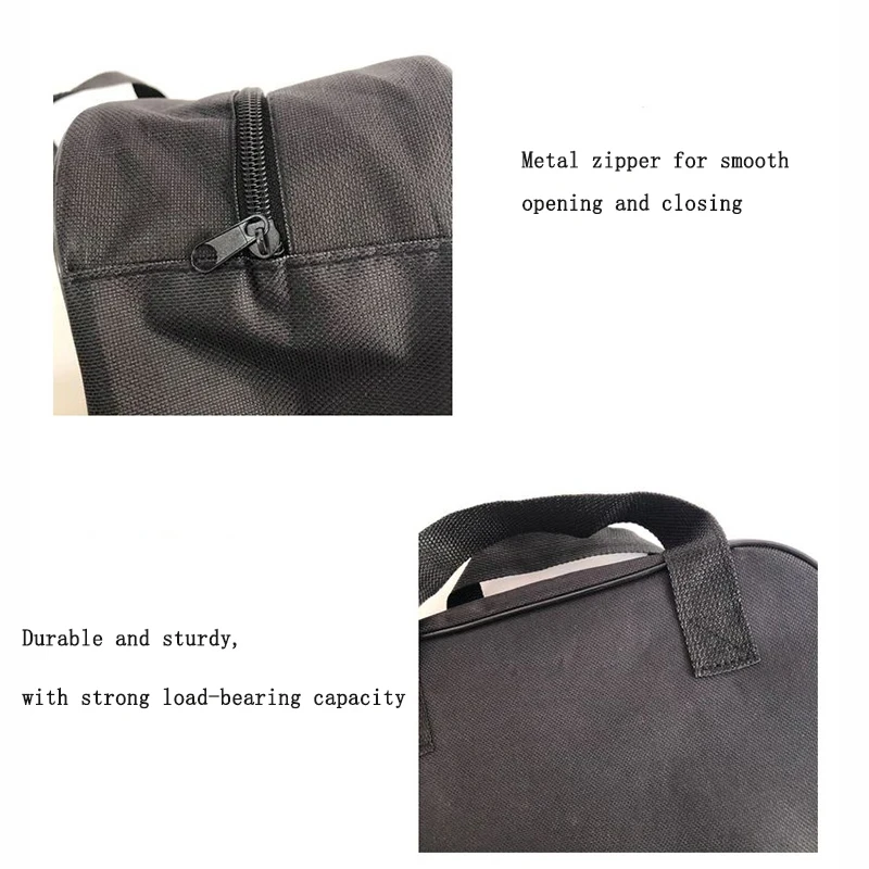 Bolsa de herramientas impermeable, organizador multifuncional de lona Oxford, soporte para instrumentos, estuche para herramientas pequeñas de Metal