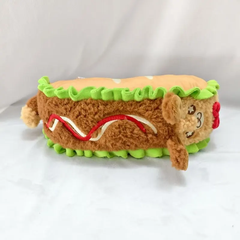 Almohada de felpa de comida realista para perros calientes, muñeco de peluche de Sushi Burrito, almohada creativa para el cuerpo de aperitivo falso para venta al por mayor y regalo