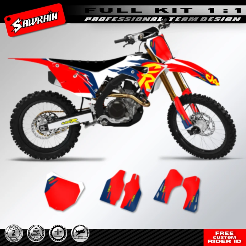 

Sawrain Custom Stickers Decals Graphics For Honda CRF250R CRF250 2018 2019 2020 2021 CRF450R CRF 450R 2017 2018 2019 2020