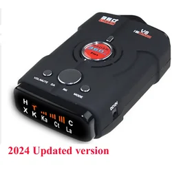 Best Car Recorder & Car Rad Detector V8-Plush 360 Degree Full Band X K Ka VGR Anti Laser Signature English Or Russian Language