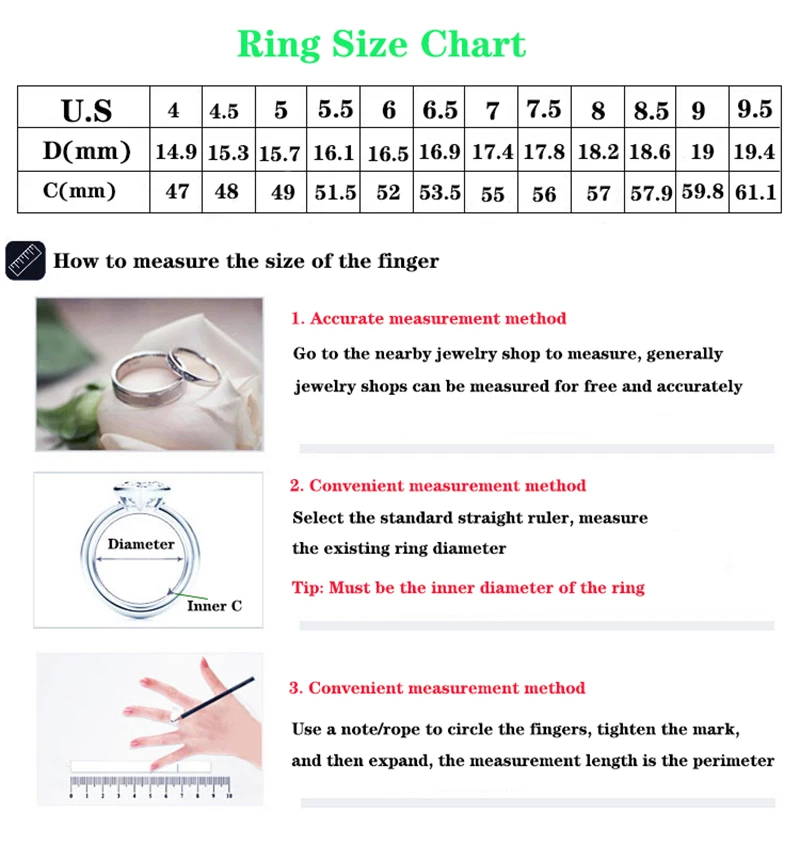 Fashion Stainless Steel Ring Women AAA+ Cubic Zirconia Single Stone Chain Rings Jewelry