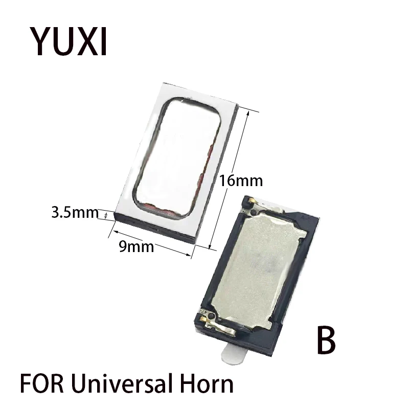 YUXI-Universal Horn Speaker Campainha Receptor Peças de Reparo, Fit para HTC 816, D816T, 816D, 816W, 16x9x3.5mm, 1Pc