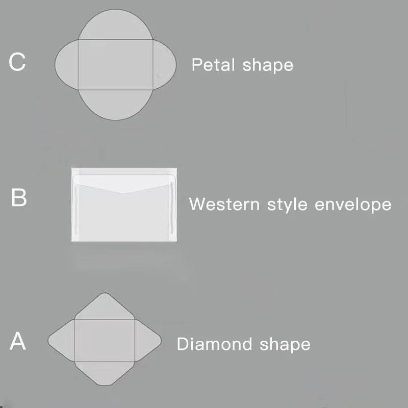 100 шт./лот прозрачный конверт для свадебного приглашения винтажные прозрачные конверты из серной кислоты Упаковка из бумаги