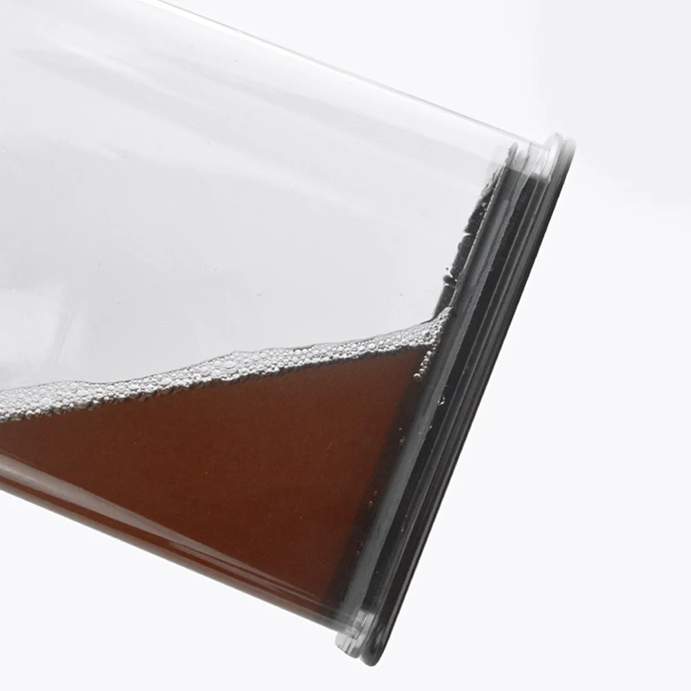 

2Pcs Transparent Milk Tea Fresh-Keeping Box Kitchen Sealed Container Square Can Random Color Cover Size L for Coffee Shop