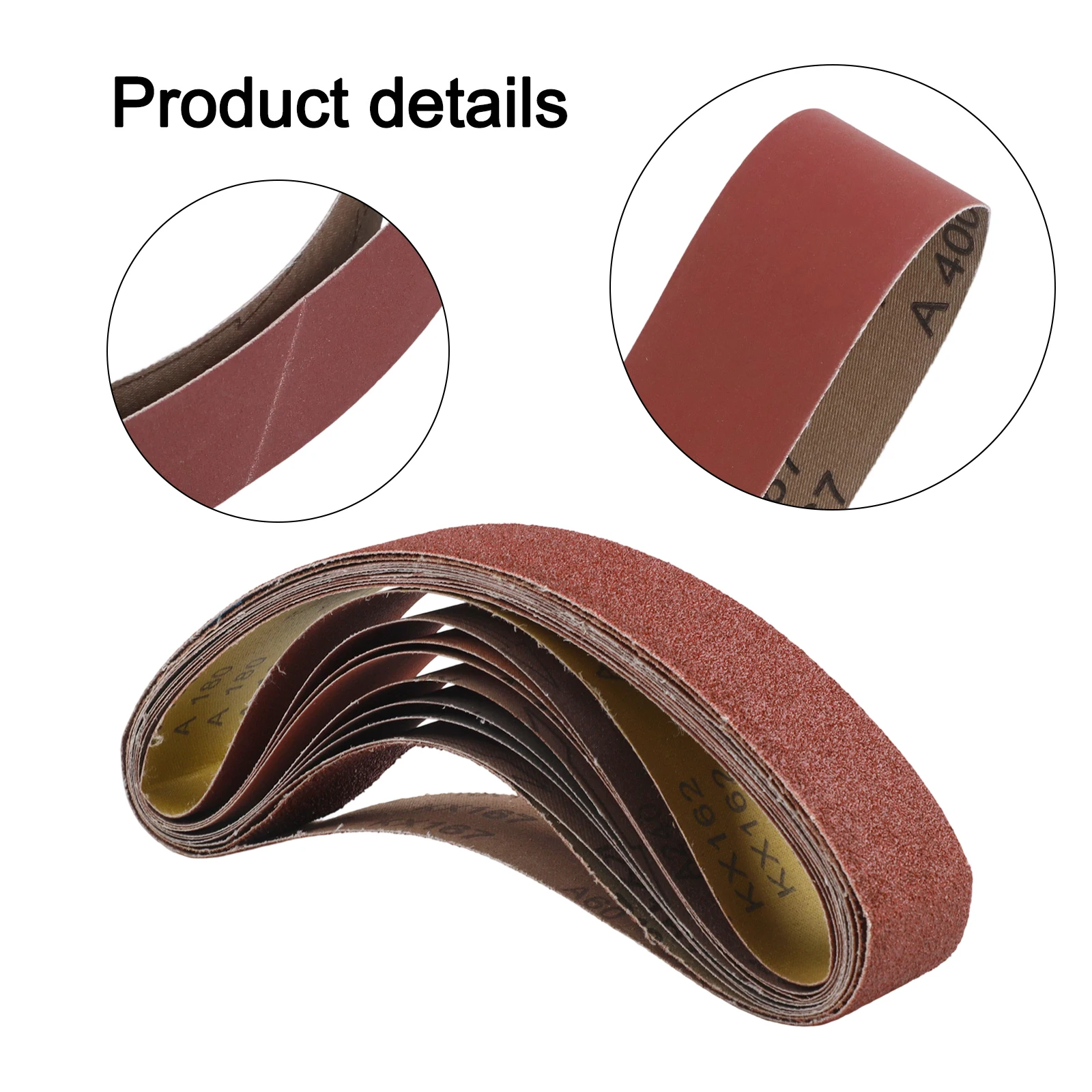 For Construction Projects 2x27 Inches Abrasive Belt Consistent Coverage Electro-Static For Leather And Rubber For