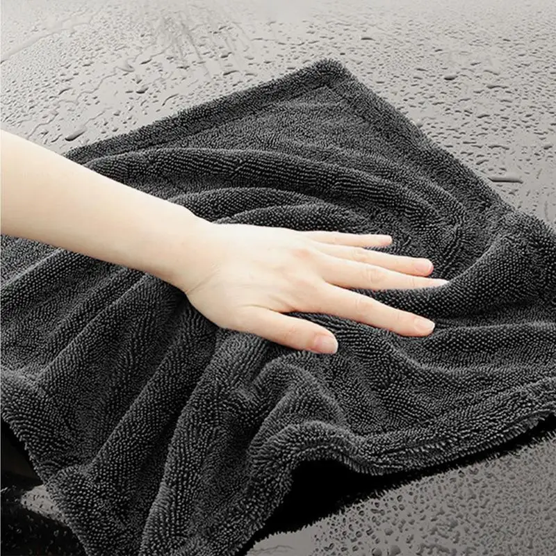 Car Washing Towel Double-Sided Auto Detailing Cloth Absorbent Towel Multipurpose Twisted Braid Cloth For Car Home Washing