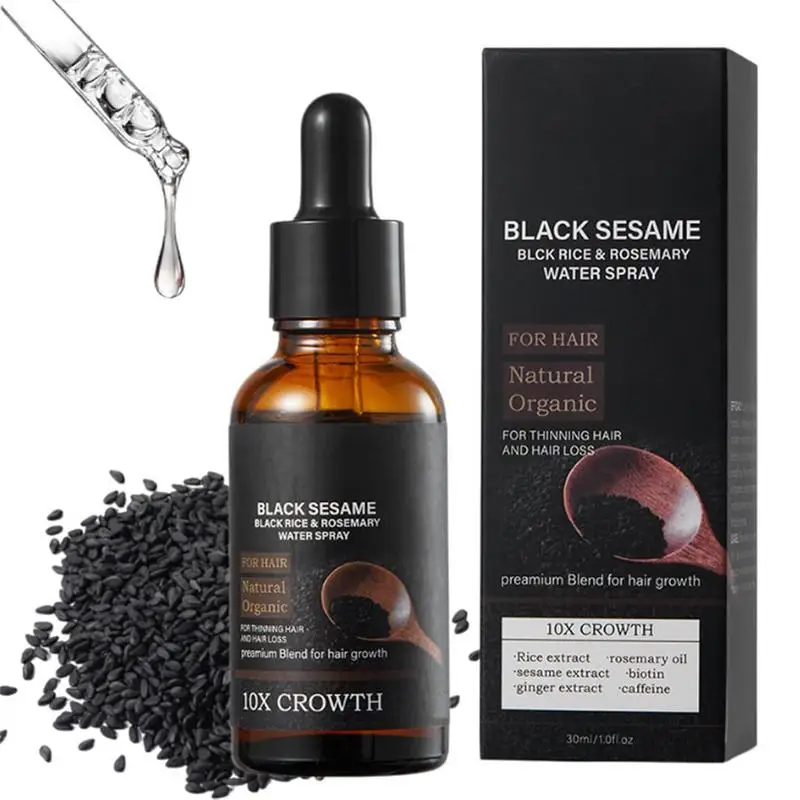 Hair Strengthening Oil Hair Growth Plant Extract Hair Oil  Non-Greasy Hair Styling Oil Black sesame promotes hair growth oil