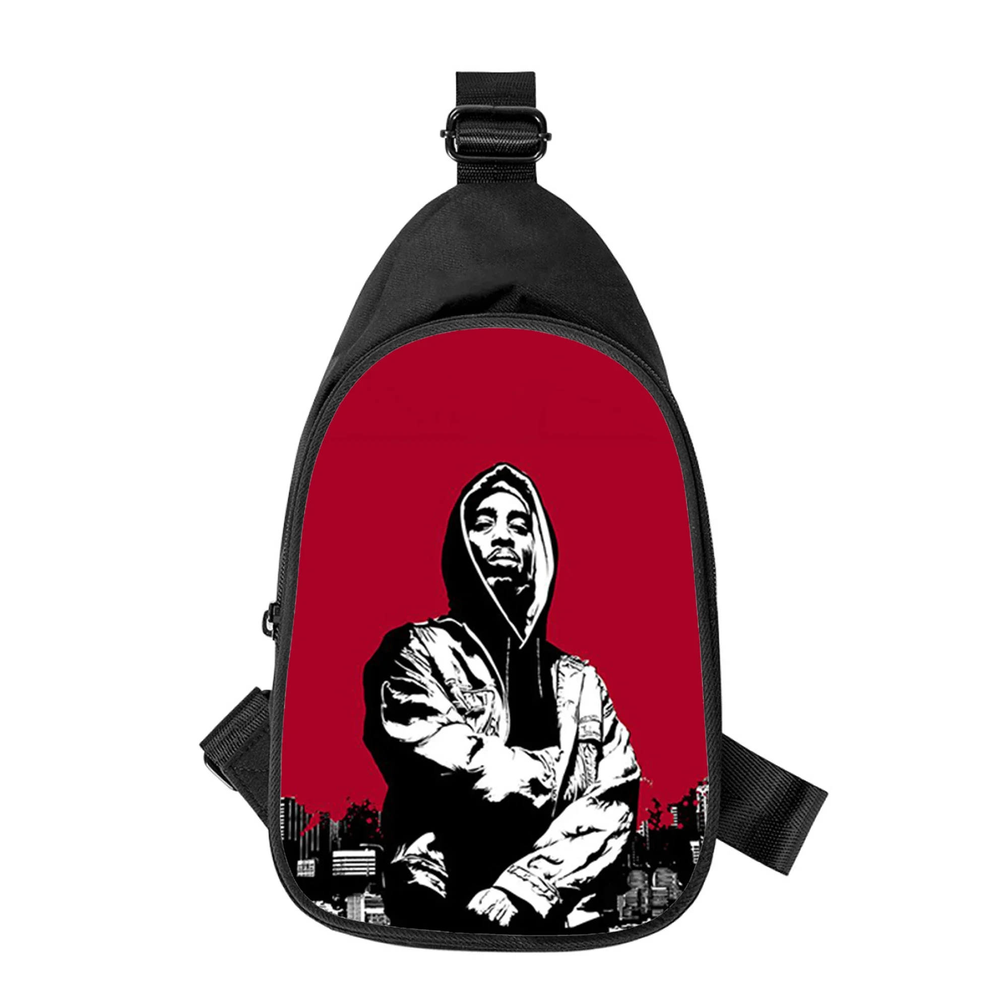 Rared-Sac de poitrine à bandoulière imprimé Tupac pour hommes et femmes, sac de taille d'école pour mari, sac de poitrine pour homme, nouveau, 2pac