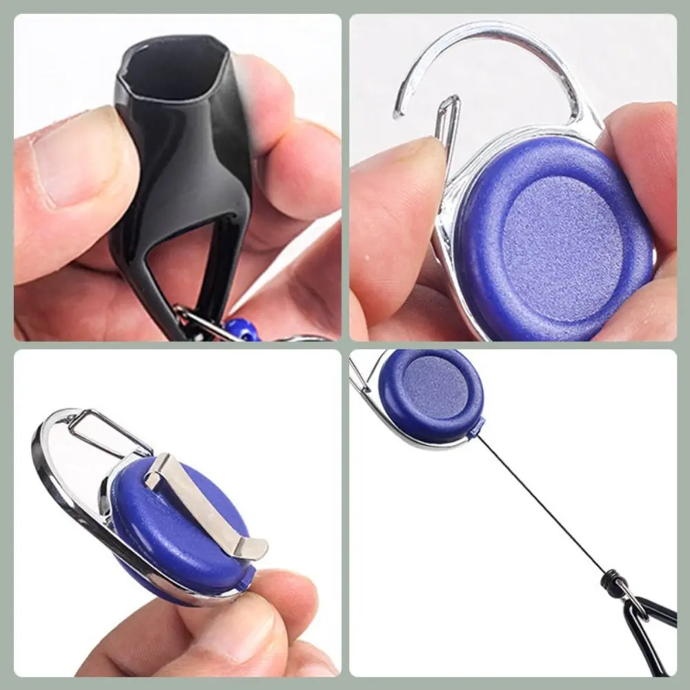 Creative Gift Portable Lighter Holder for Handbag for Belts Lighter Clip Retractable Removable Carabiner Clip