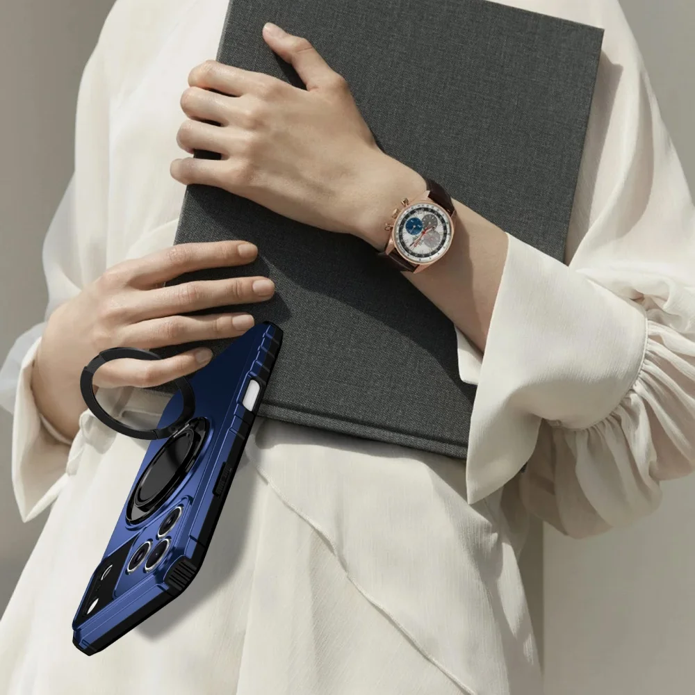 Armure militaire de luxe pour support Magsafe, étui antichoc pour iPhone 17 Pro Max 16 15 14 Plus 13 12, housse Anti-chute magnétique Air