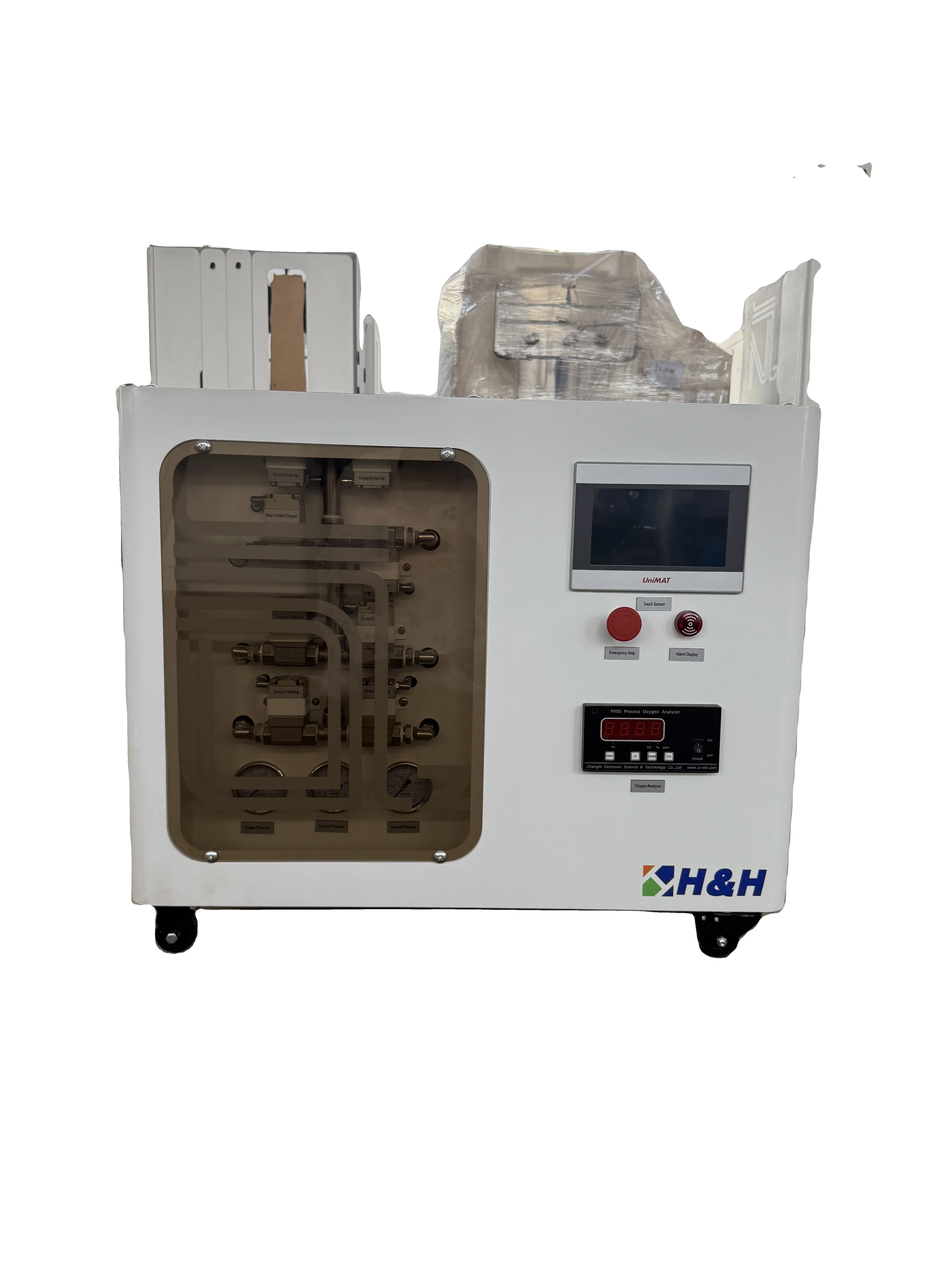 HY-GAS High Purity PLC Controlled Nitrogen Generator With Engine & Gearbox For Analytical Instruments