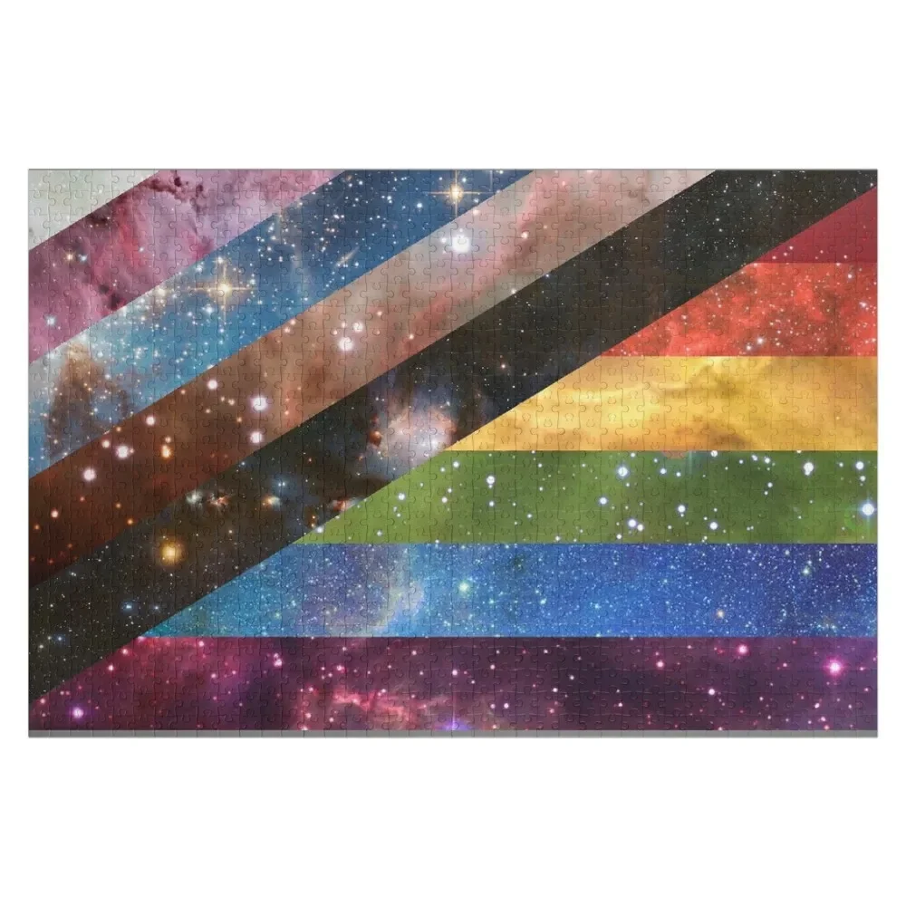 

New Pride Flag Designs - Galaxy Edition Jigsaw Puzzle Personalized Gift Customized Toys For Kids Jigsaw For Kids Puzzle