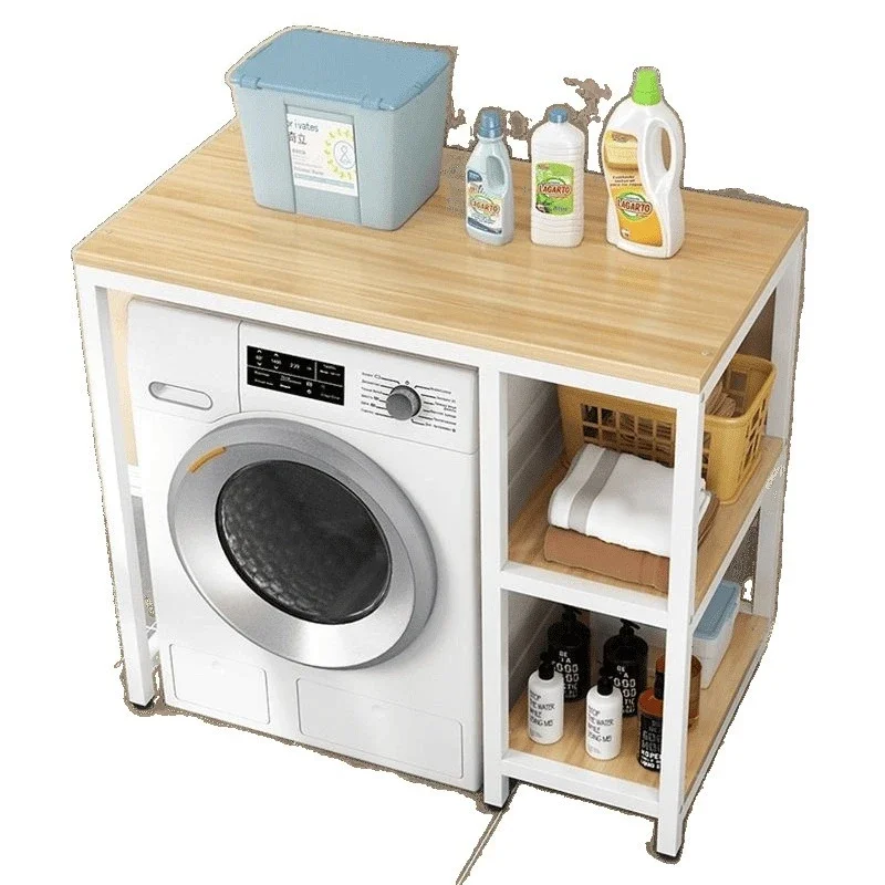 

Washing machine rack Home bathroom Storage storage rack Protection drum Floor to ceiling Multi-layer shelf Balcony wardrobe