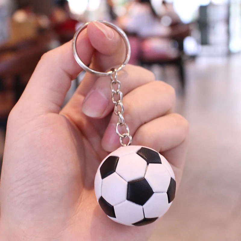 Mini Soccer Ball Keychain 3D Football Acrylic Keyring Sports Fans Bag Backpack Charm Car Key Accessory Gift 2026 Football Gift view 6