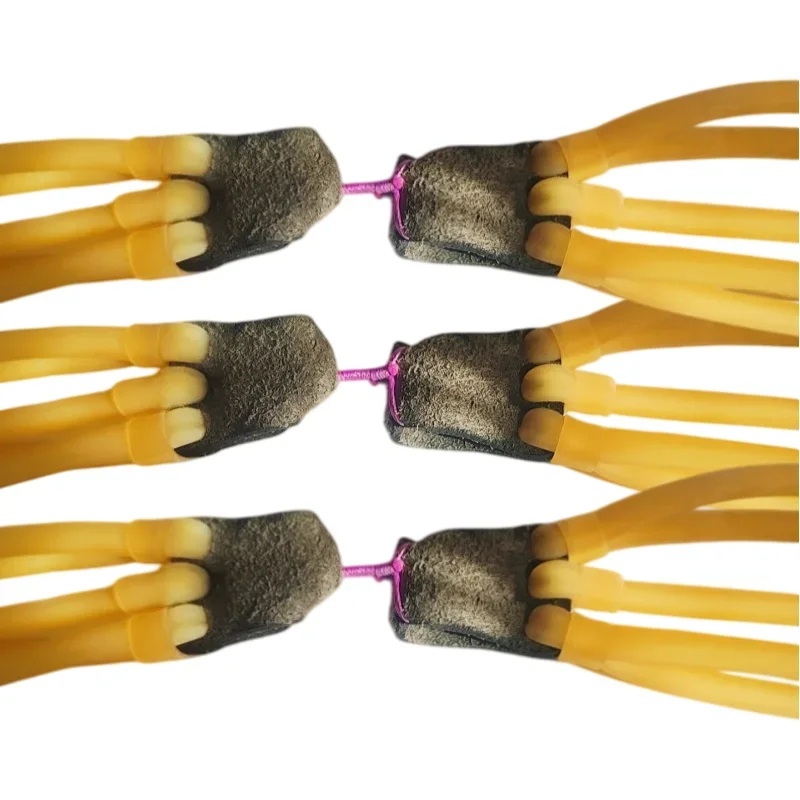10 band slingshot rubber bands high elasticity and wear resistant natural latex replacement bands suitable for outdoor slingshot